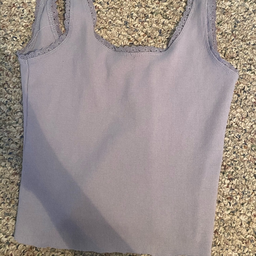 Cropped PacSun Purple Lace TankTop
